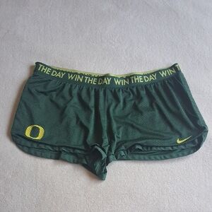 Nike Dri-Fit Men's 2XL Dark Green Shorts with Yellow Details 100% Polyester